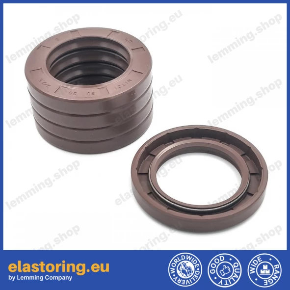 Pressure oil seal 33x50x7/7,5 N1T01 FPM [BABSL]